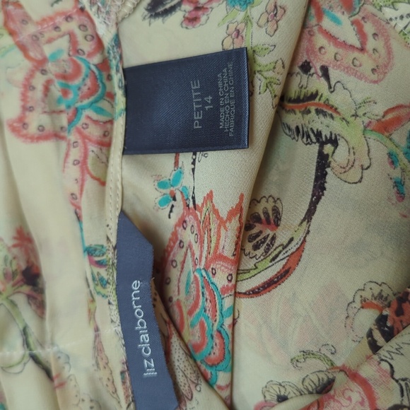 Long sleeve silk blouse size 14 Pettit - Picture 5 of 6